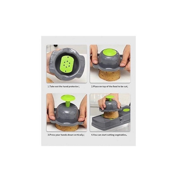 Vegetable Chopper with 2 Interchangeable Dicer Blades - Picture 4 of 9